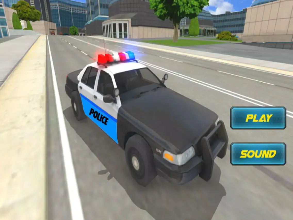 Police Car Driving Sim iPad 应用截图