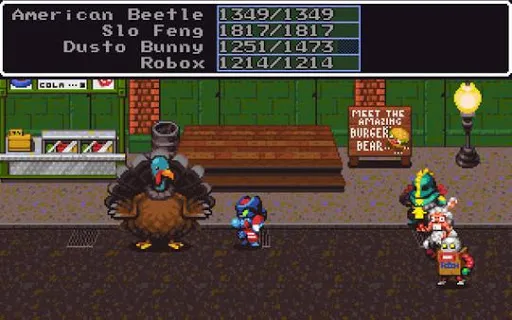 Capturas de tela do Kaiju Big Battel FightoFantasy