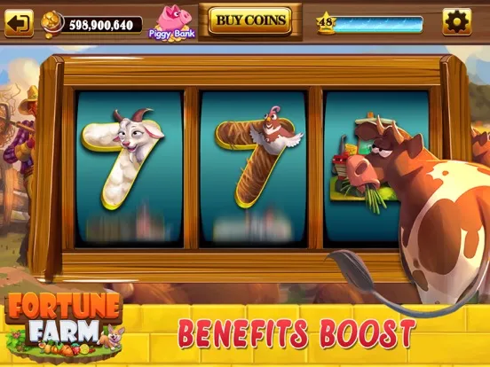 Captures d'écran de Fortune Farm Slots 777 casino iPad 