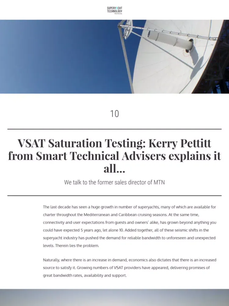 Superyacht Technology News iPad  سکرین شاٹس
