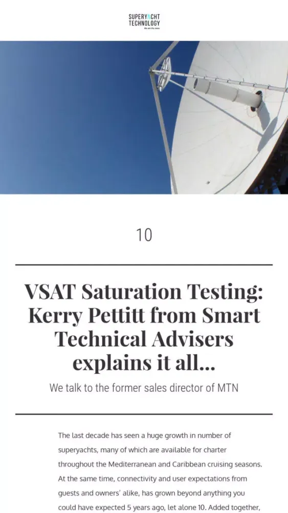 Superyacht Technology News سکرین شاٹس