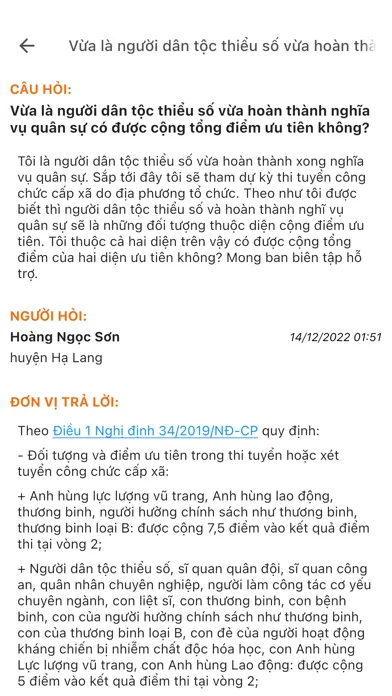 Captures d'écran de Đối thoại trực tuyến Cao Bằng