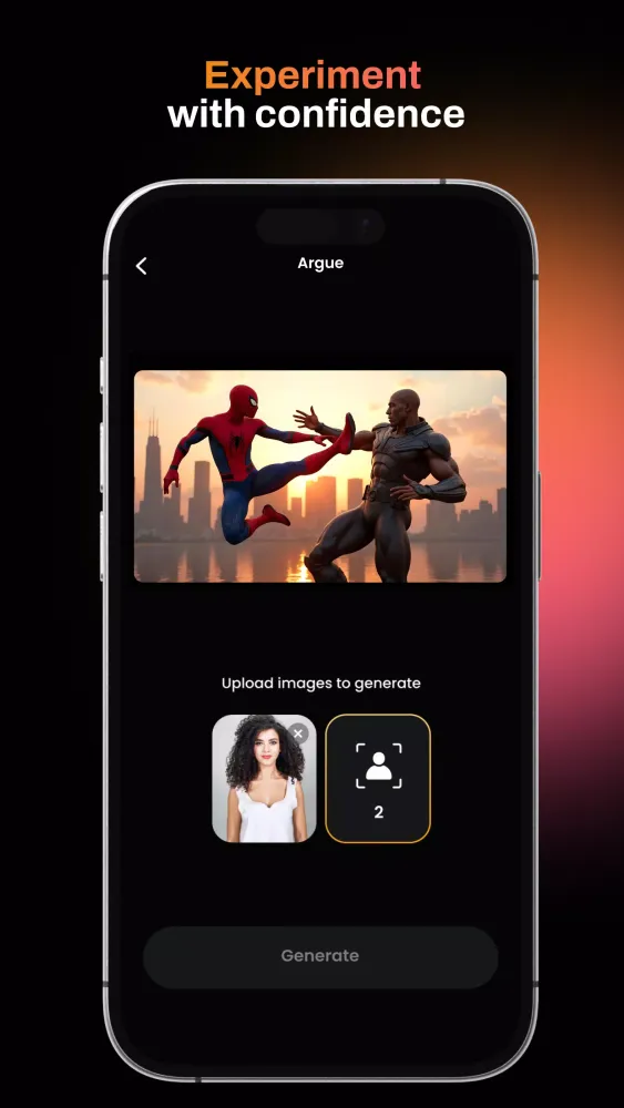 Tangkapan layar AI Video Generator Serda