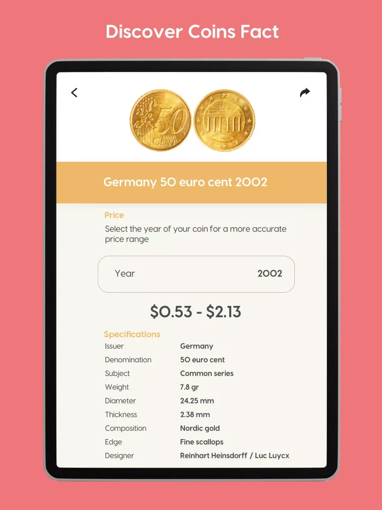 Coin Pic Identifier Screenshots
