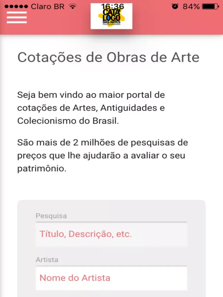 صور Catálogo das Artes iPad 