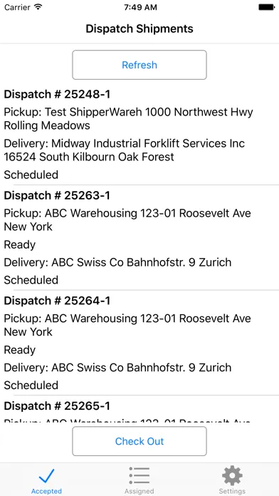 SVL Dispatch Mobile Screenshots