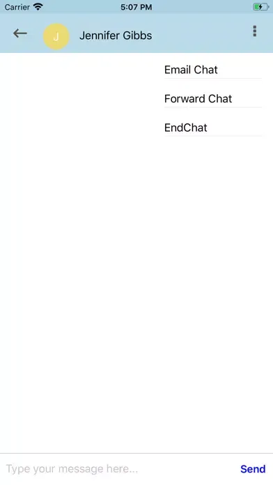 Capturas de pantalla de VVG Support Chat