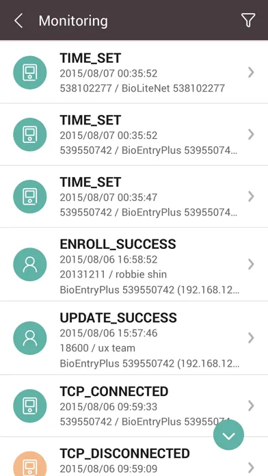 BioStar 2 Mobile Screenshots