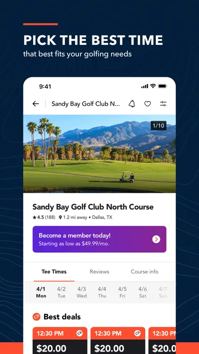 Tangkapan skrin Supreme Golf: Book Tee Times