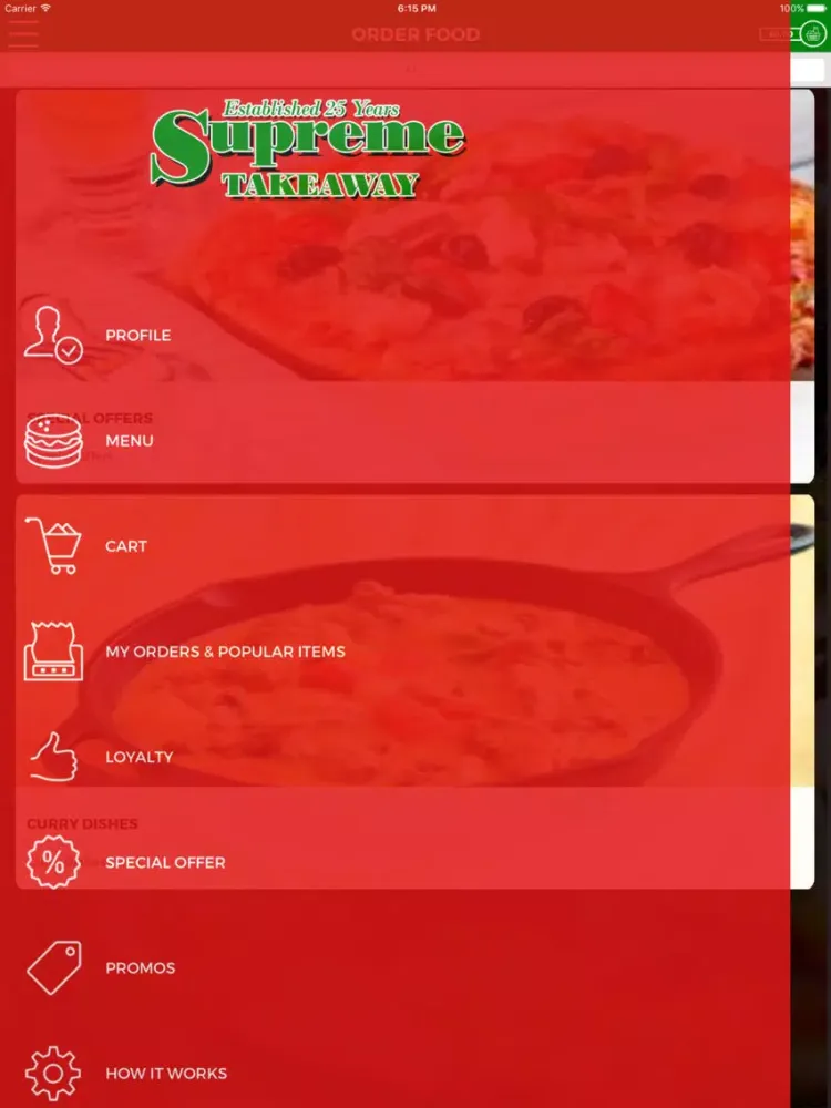 SUPREME TAKEAWAY HALIFAX iPad 應用截圖