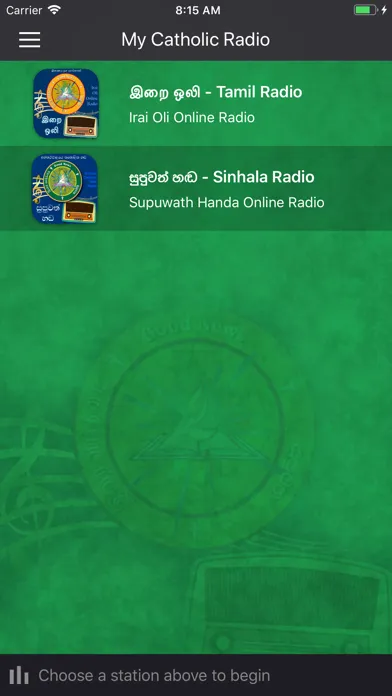 Ảnh chụp màn hình của My Catholic Radio