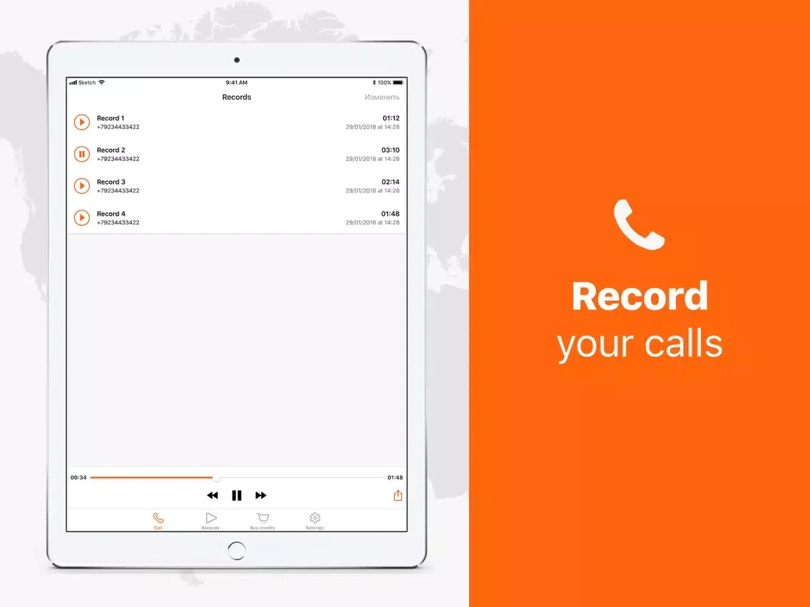 Number Changer, fake caller ID iPad 应用截图