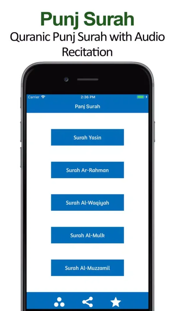 تصاویر Panj Surah with Translation