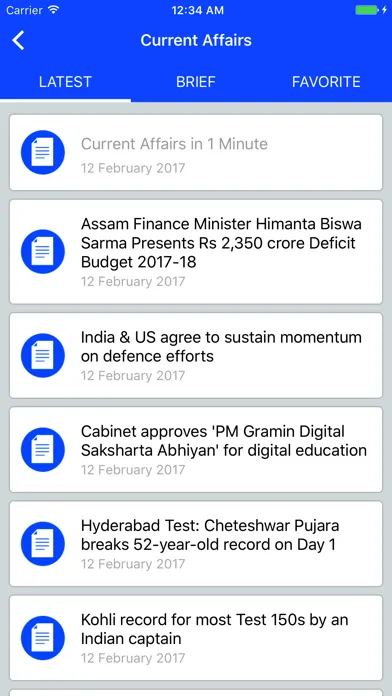 GK and Current Affairs 2017 (English) स्क्रीनशॉट