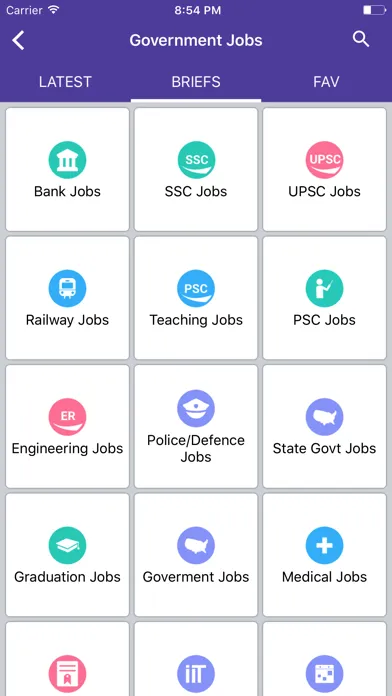 Captures d'écran de Government Jobs English