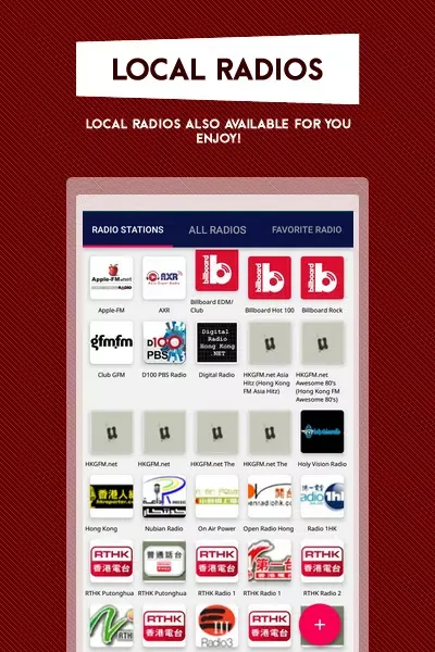 Tangkapan layar Hong Kong Zuper: Radio, Job Vacancy, Sticker