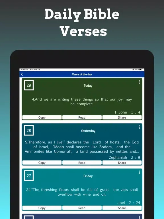 ภาพหน้าจอของ English Standard Version iPad 