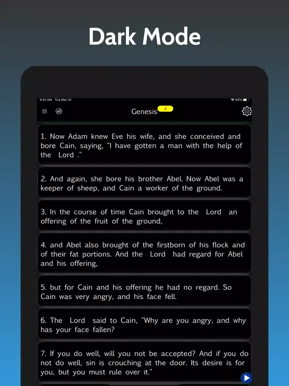 ภาพหน้าจอของ English Standard Version iPad 