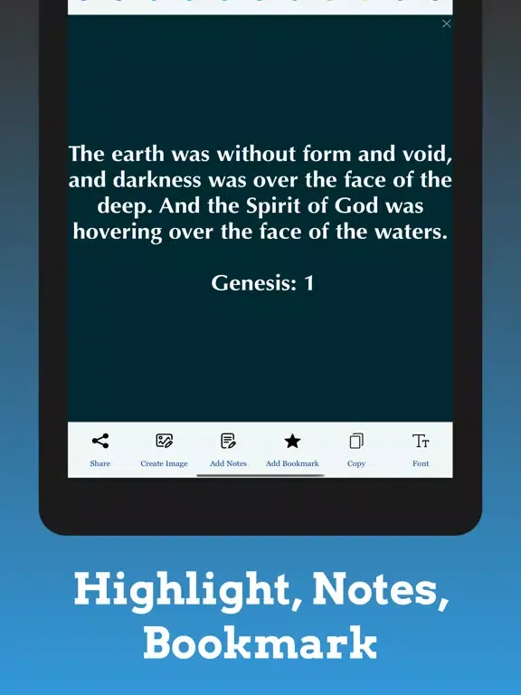 ภาพหน้าจอของ English Standard Version iPad 