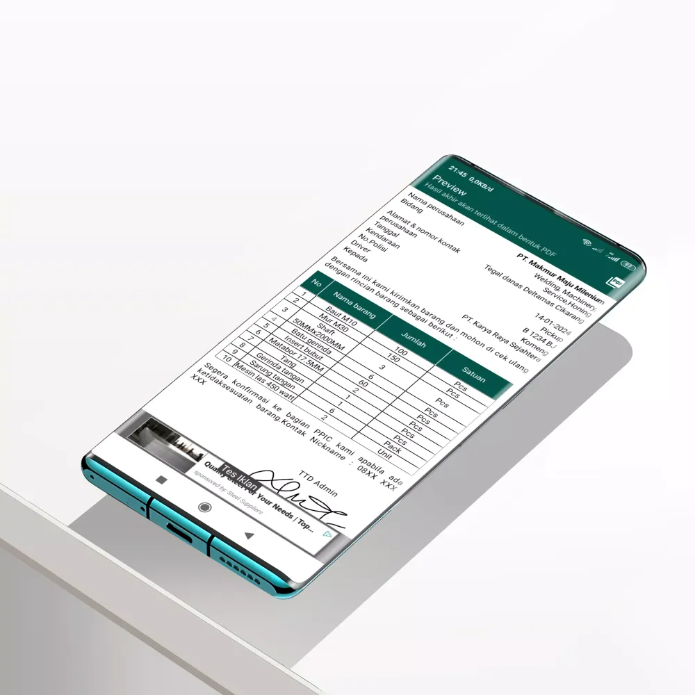 Capturas de pantalla de Surat Jalan