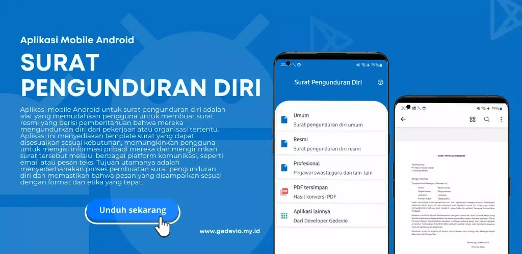 Surat Pengunduran Diri应用截图