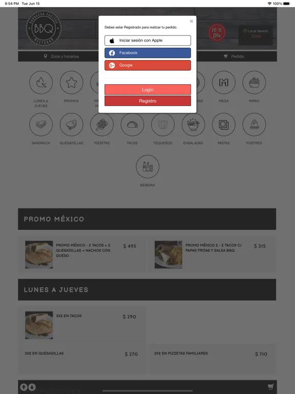 Barbacoa iPad  스크린샷