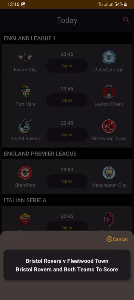 Скриншоты Sure Betting Predictions Lite