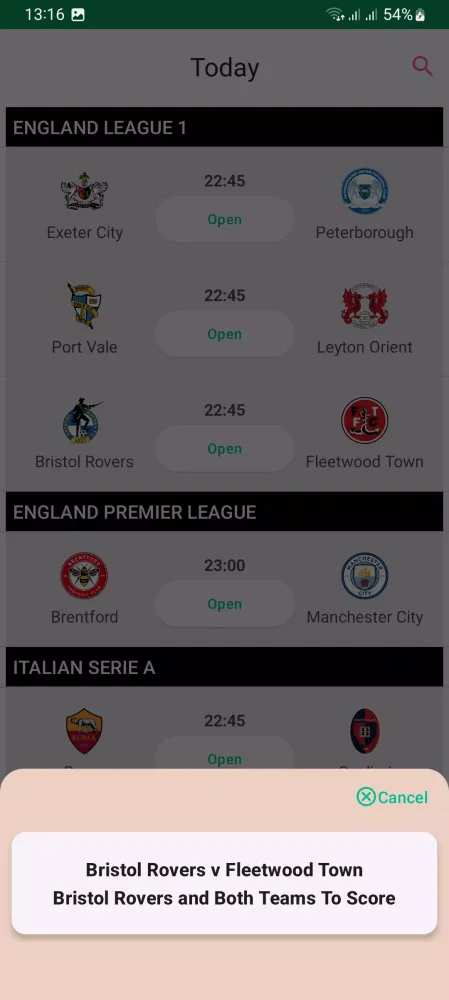 Скриншоты Sure Betting Predictions Lite