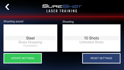 Tangkapan skrin SureShot Laser Training