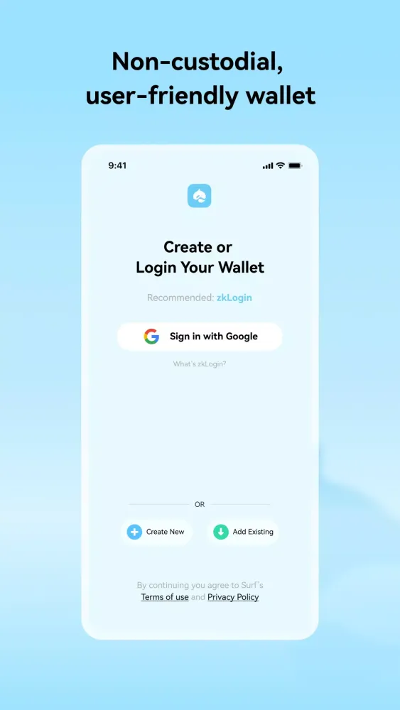 Captures d'écran de Surf Wallet