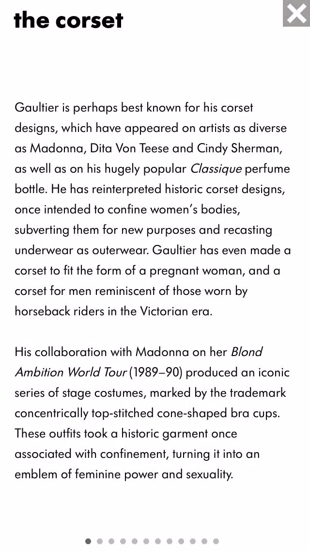 Gaultier: His Fashion World スクリーンショット