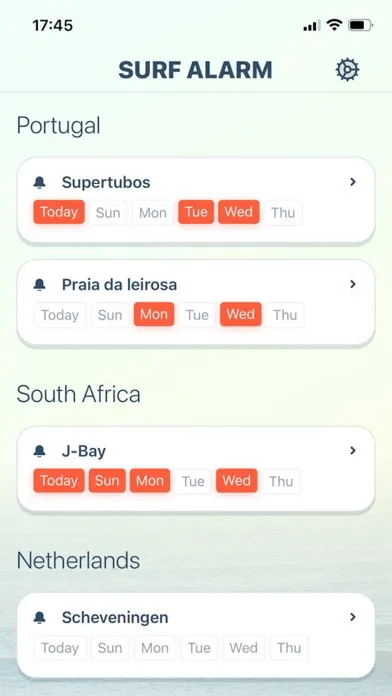 صور Surf Alarm: Forecast Alerts