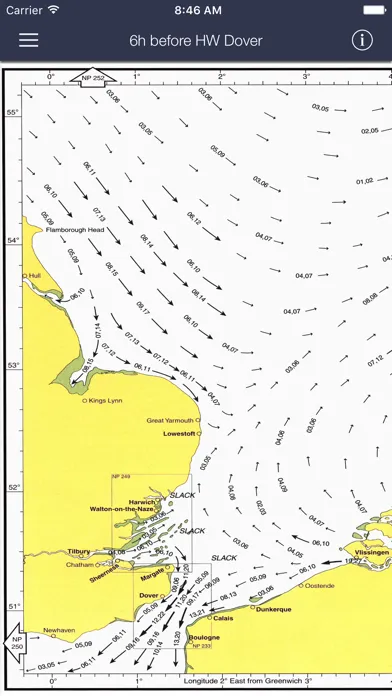 Tidal Stream Atlas North Sea, South Screenshots