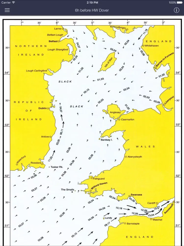 Tidal Atlas Irish Sea & Bristol Channel iPad  Screenshots