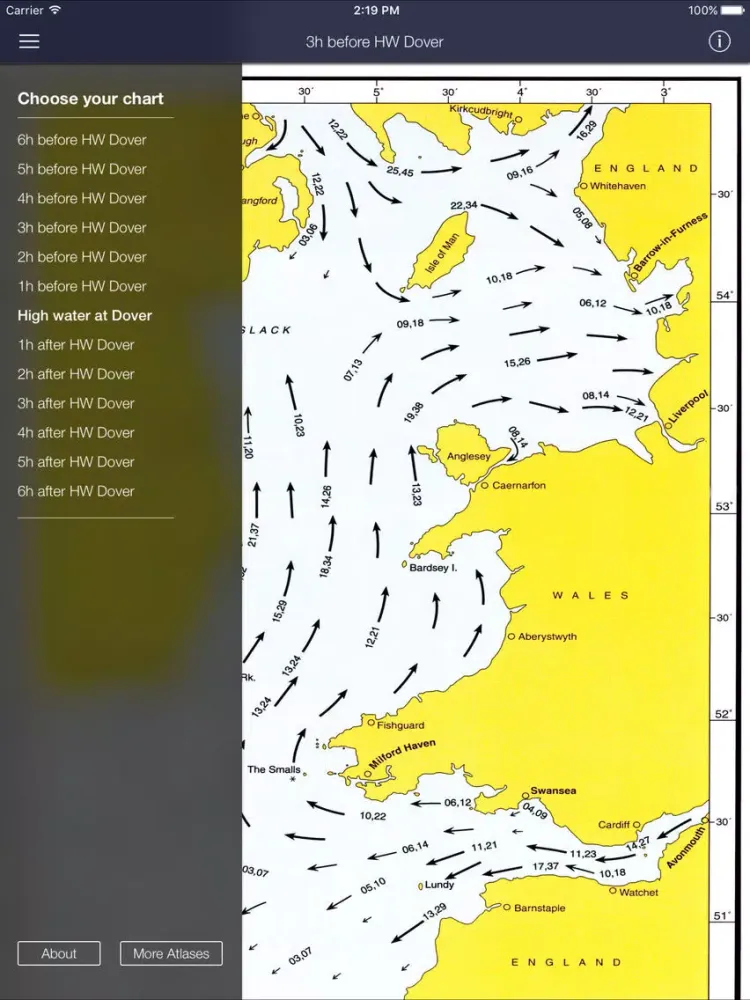 Tidal Atlas Irish Sea & Bristol Channel iPad  Screenshots