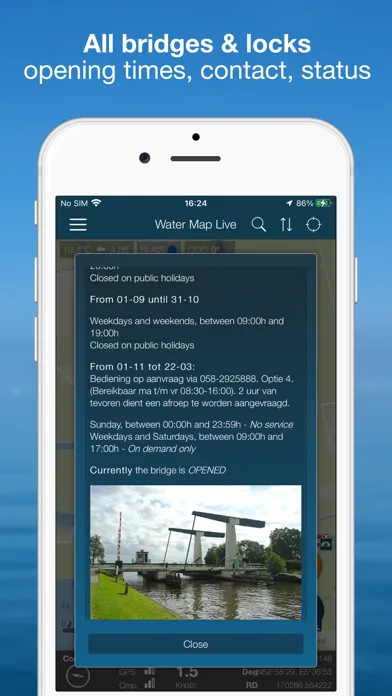 Capturas de pantalla de Water Map Live - Holland