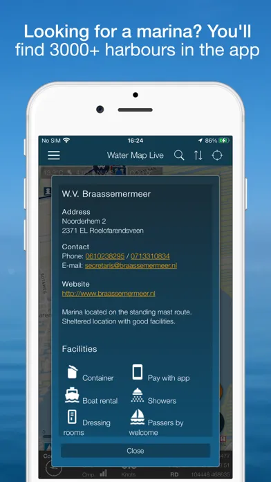 Capturas de pantalla de Water Map Live - Holland