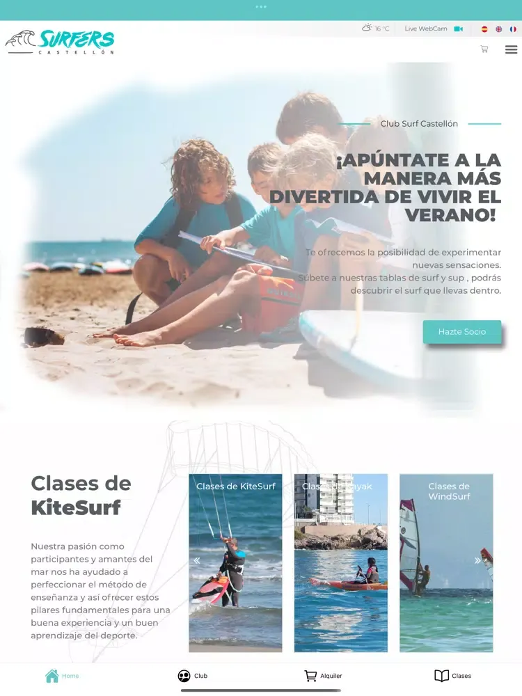 Surfers Castellon iPad  स्क्रीनशॉट