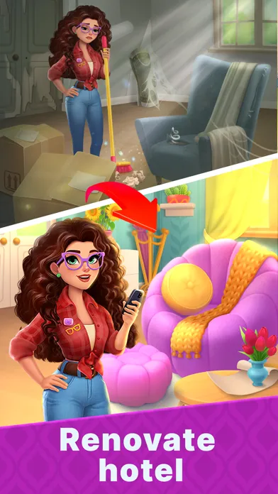 Hotel Makeover Sort & Decorate स्क्रीनशॉट