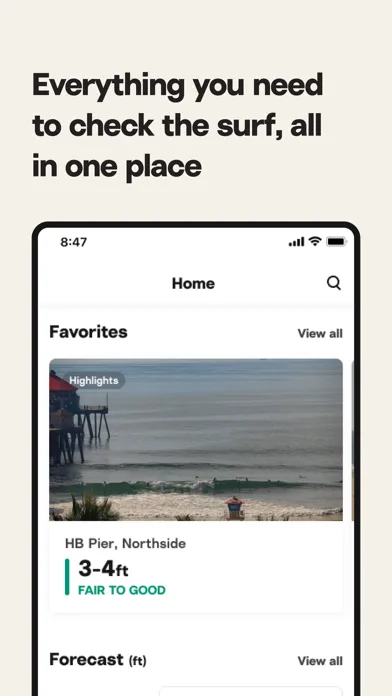 ภาพหน้าจอของ Surfline: Wave & Surf Reports