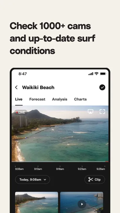 ภาพหน้าจอของ Surfline: Wave & Surf Reports