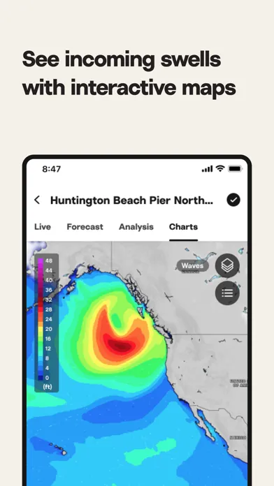 ภาพหน้าจอของ Surfline: Wave & Surf Reports