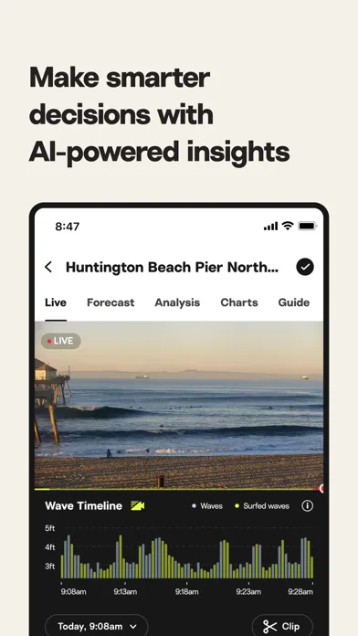 ภาพหน้าจอของ Surfline: Wave & Surf Reports