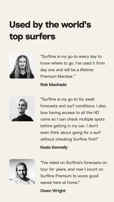 ภาพหน้าจอของ Surfline: Wave & Surf Reports