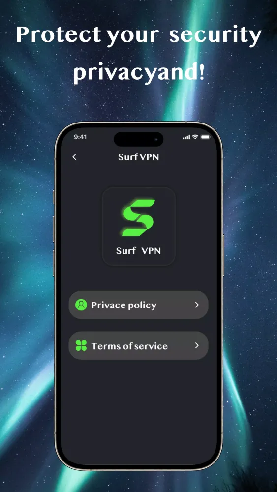 Tangkapan skrin Surf VPN
