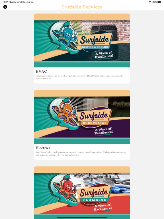 Surfside Services iPad 應用截圖