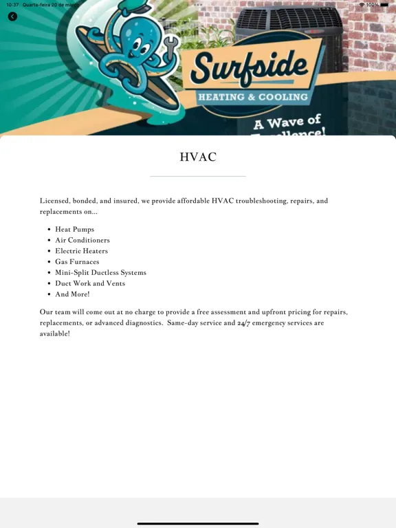 Surfside Services iPad  스크린샷