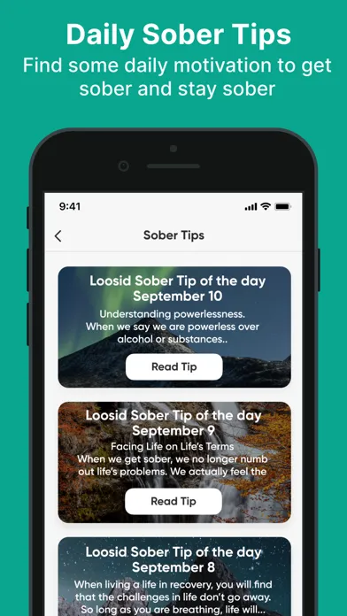 Ảnh chụp màn hình của Loosid: Smart Sober Recovery