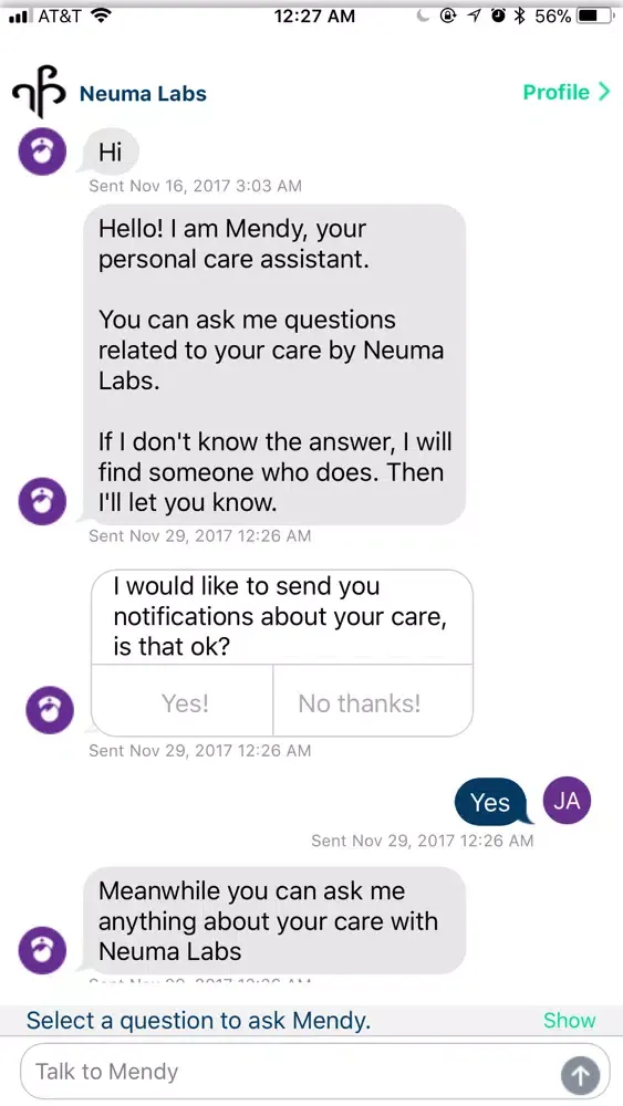 Mendy CARE Screenshots