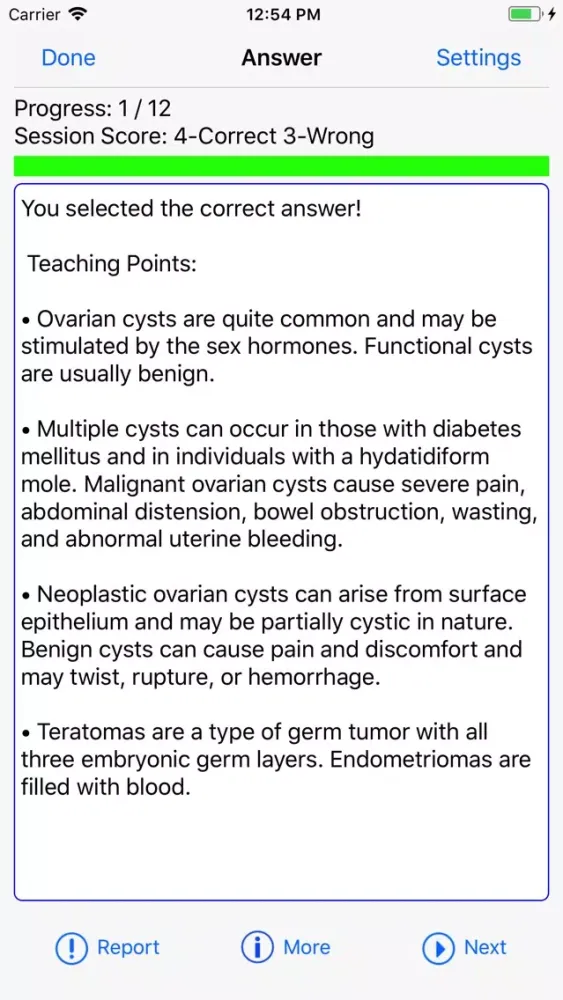 Capturas de tela do OB/GYN Board Review